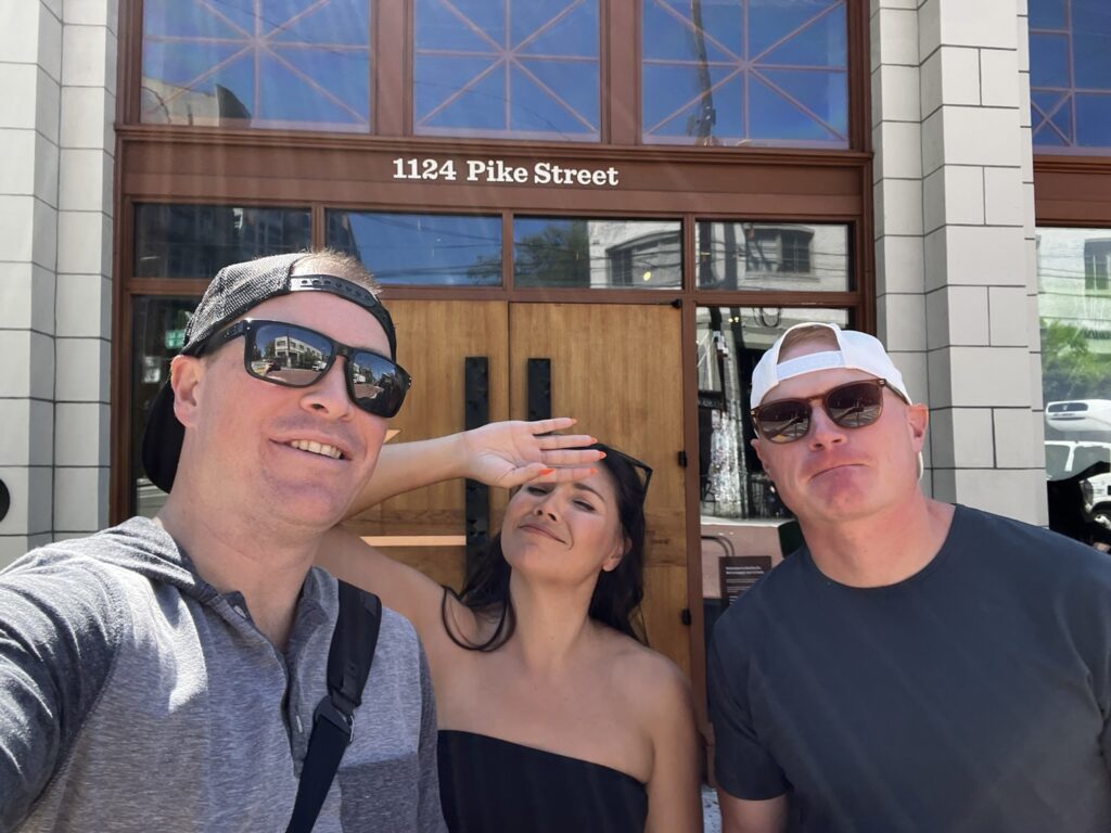 The aftermath of a martini flight at Starbuck's Roastery