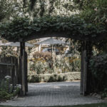 Entrance to the Rose Garden at Wine and Roses in Lodi, California